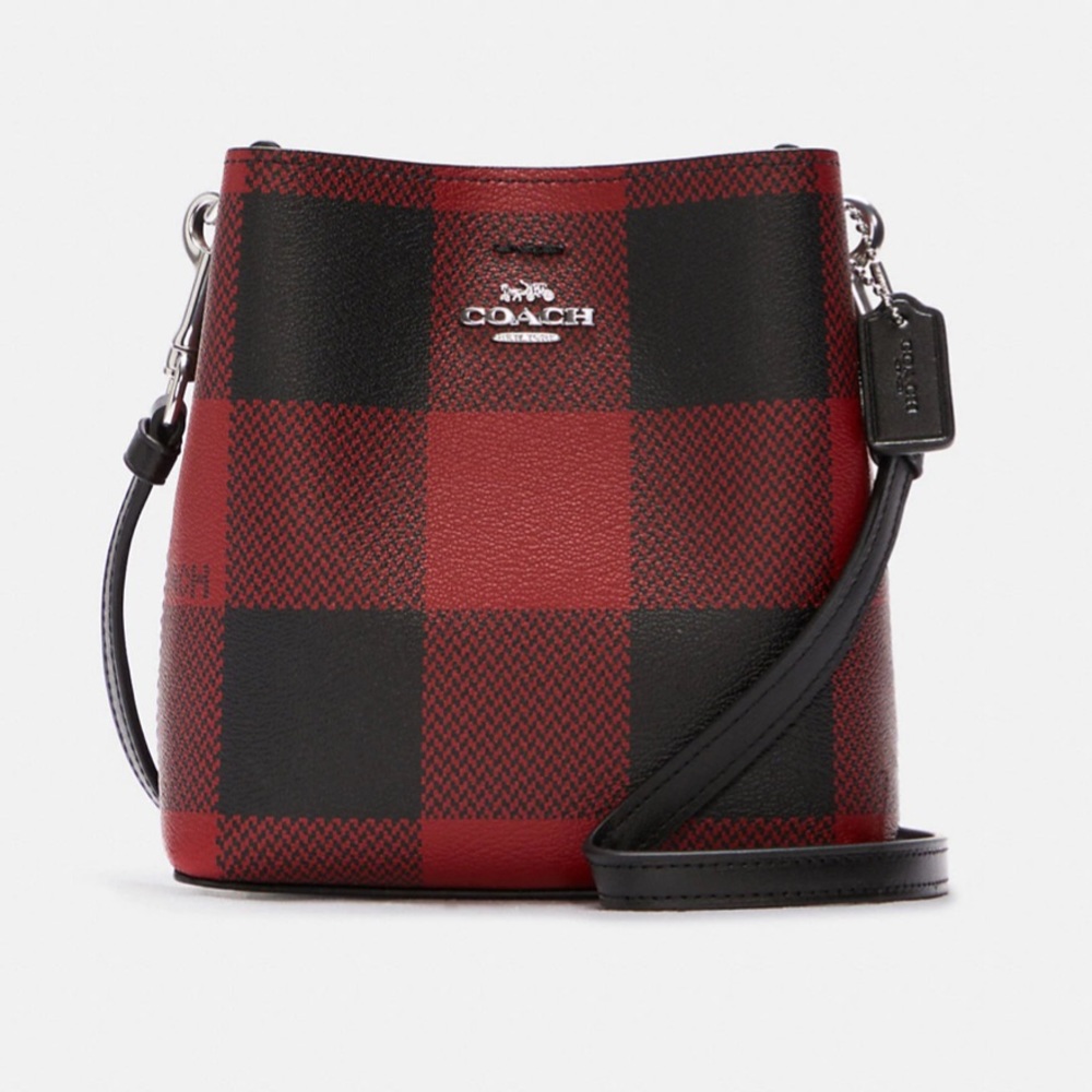 Coach Red and Black Crossbody Bag
